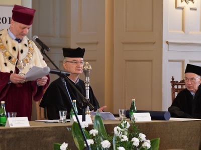 Nadanie tytułu Doktora Honoris Causa UKW prof. Michałowi Głowińskiemu - 25.04.2018 r.