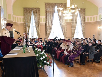 Nadanie tytułu Doktora Honoris Causa UKW prof. Michałowi Głowińskiemu - 25.04.2018 r.