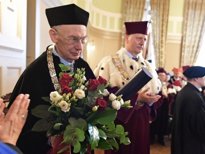 Nadanie tytułu Doktora Honoris Causa UKW prof. Michałowi Głowińskiemu - 25.04.2018 r.