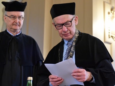 Nadanie tytułu Doktora Honoris Causa UKW prof. Michałowi Głowińskiemu - 25.04.2018 r.