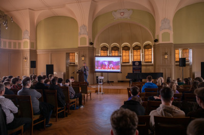 Uczestnicy Dnia Młodego Inżyniera na UKW